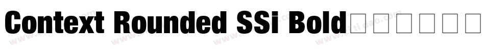 Context Rounded SSi Bold字体转换